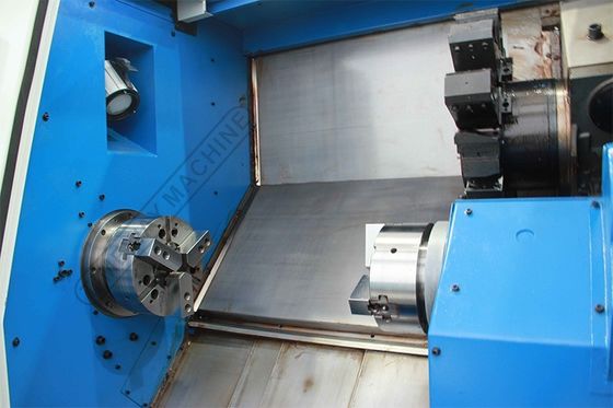 La máquina de torsión de doble husillo CNC AK-25DS La elección perfecta para el mecanizado de trabajo pesado