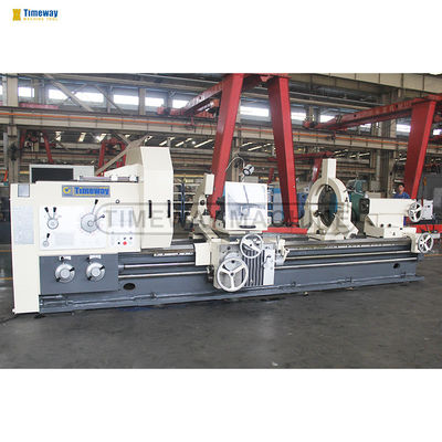 Estructura de una sola pieza Tipo de cama integrada de 1000 mm Máquina de girar cama plana con viaje del eje Z de 4000 mm