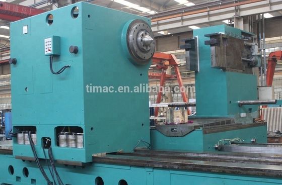 Máquina de torno CNC horizontal de gran tamaño de 80 toneladas para rodillos de gran diámetro