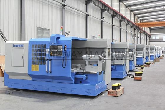 0.008mm precisión de reposicionamiento torneo CNC horizontal de trabajo pesado para maquinaria industrial