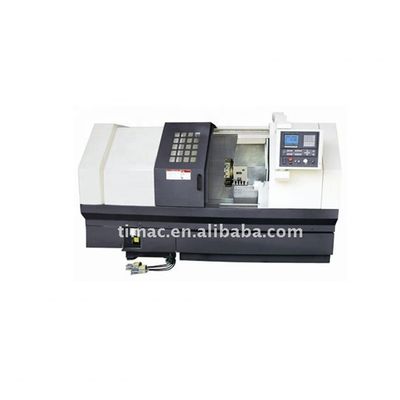 Torno CNC de funcionamiento completo con 8 estaciones de postes de herramientas y características avanzadas Tipo de cama inclinada