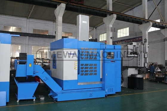 Tabla de trabajo de 800 mm y torno vertical CNC de anchura de cama de 1070 mm para el mecanizado de agujeros grandes