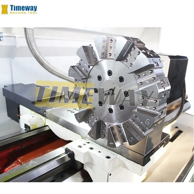 2630x1400x1550mm De alta precisión Dormitorio plano CNC Torsión de torno con 4 estaciones de postes de herramientas
