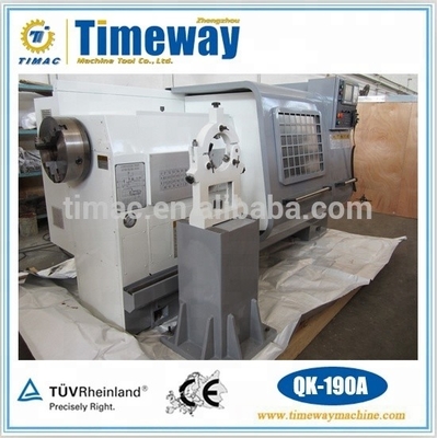 QK-190A País del aceite CNC Torno de trabajo pesado Capacidad de mecanizado y peso de la pieza de trabajo de 1500 kg