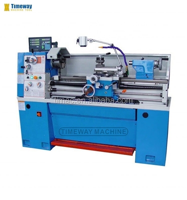 T-1440B Torno del motor con cabeza de engranaje de precisión con diámetro de oscilación de 220 mm sobre el deslizamiento transversal