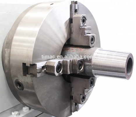16-380rpm Velocidad del eje manual Torno de roscado de tubos horizontales para campos de petróleo 130-270mm