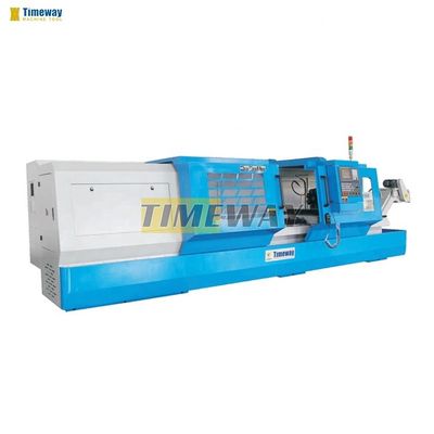 Máquina de torneado de torno CNC de 2 ejes horizontal de lecho plano para torneado de alta precisión