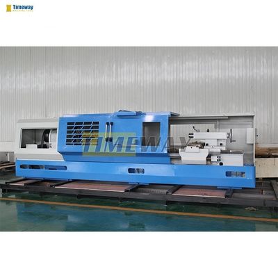 Máquina de torneado de torno CNC de 2 ejes horizontal de lecho plano para torneado de alta precisión