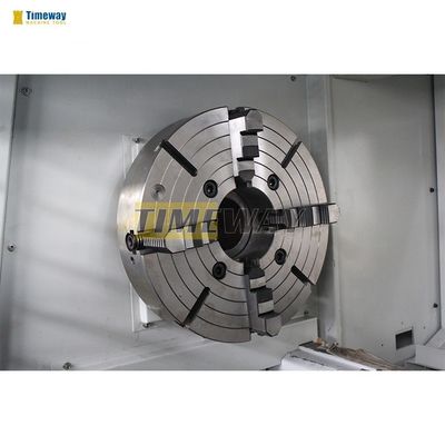 Máquina de torneado de torno CNC de 2 ejes horizontal de lecho plano para torneado de alta precisión