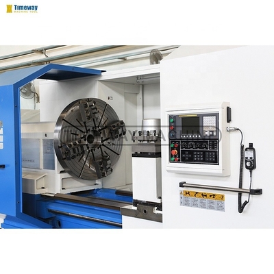 V4 Post de herramientas CNC Torno horizontal de trabajo pesado 13500KG para mecanizado de alta precisión