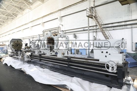 970 mm de ancho Torno manual horizontal de alta precisión de trabajo pesado con 1 y 970 mm de ancho de cama