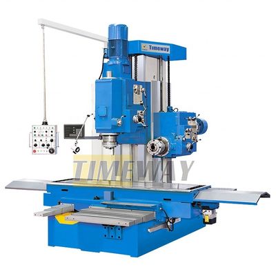 2400 mm x 650 mm Tamaño de la mesa de trabajo Máquina de perforación y fresado tipo cama con un solo husillo