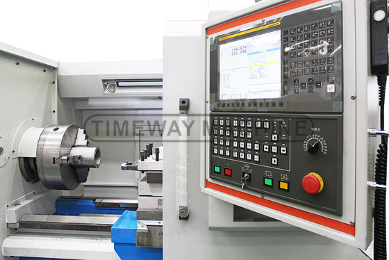 QK-200 máquina de tornos CNC con 4 puestos de herramientas y sistema de control FANUC