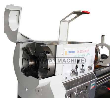 Torno de roscado de tubería de minería de energía Q-200 550 mm Ancho de la cama para un proceso de roscado suave