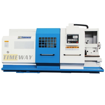Máquina de torsión CNC de lecho plano de precisión con controlador CNC FANUC y recorrido de 570 mm