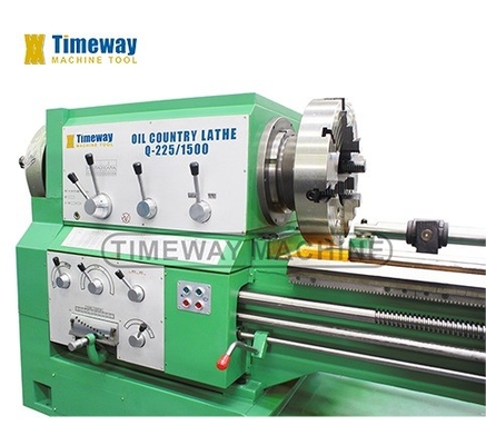 11kW potencia del motor del eje Q-225 máquina de tornillo de roscado de tuberías con 1350/2850mm Z-eje de viaje
