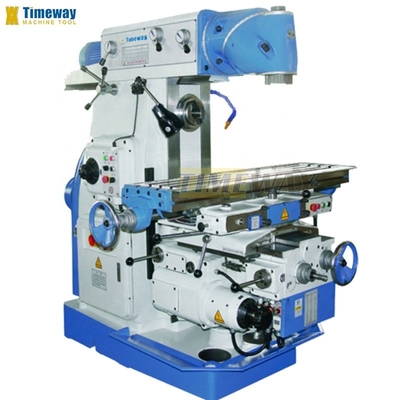 Maquina de fresado de rodilla de 4 kW con cabeza giratoria manual perfecta para sus necesidades de producción