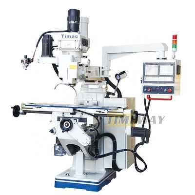 Máquina de fresado universal para la industria CNC de fresado vertical de metal torreta de trabajo ligero