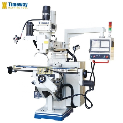 Máquina de fresado universal para la industria CNC de fresado vertical de metal torreta de trabajo ligero