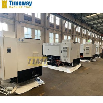 Torno CNC de doble husillo 12 estaciones de postes de herramientas de lecho de pizarra CK-36 para la fabricación de piezas finales