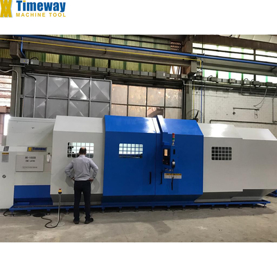 Procesamiento de metales de trabajo pesado simplificado cama plana máquina de torno horizontal CNC AK-1600B