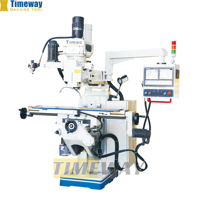 Industria CNC Metal vertical Torreta Universal Fresadora KTM230 con ángulo de giro de ± 90°