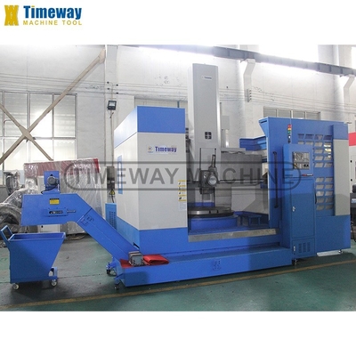 Máquina de torno vertical de columna única de alta precisión con controlador CNC FANUC Siemens