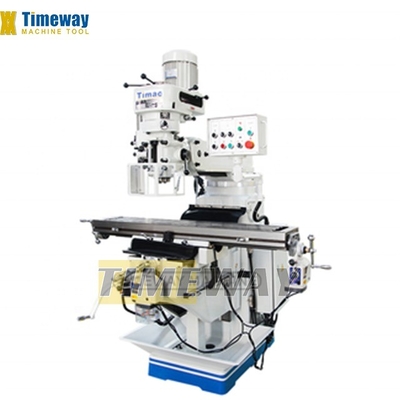 Máquina de fresado de torreta M250A para metal 380 mm Mesa de viaje 2024 fresado industrial
