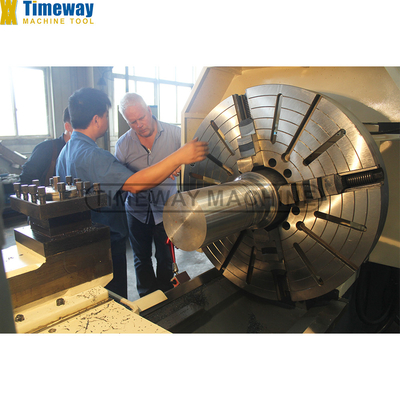 AL-1000B Máquina de torno horizontal de trabajo pesado Torno CNC normal con taladro de husillo de 130 mm
