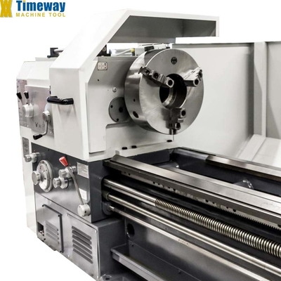 AL-1000 Máquina de torno horizontal de trabajo pesado para metal con perforación óptima del husillo 100 mm