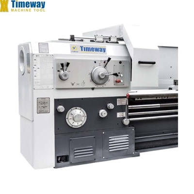 AL-1000 Máquina de torno horizontal de trabajo pesado para metal con perforación óptima del husillo 100 mm