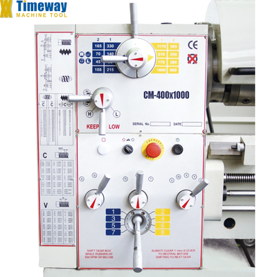 Máquina de torsión de cama de brecha CM-400 de 140 mm con velocidad de husillo de 45 1800 rpm