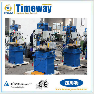 Máquina de fresado de perforación multifunción azul y blanco con CNC normal