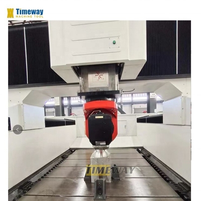 Máquina de fresado de portales CNC de alta precisión de 3 ejes con precisión de posicionamiento de 0,04 mm