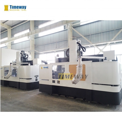 Máquina de fresado de portales CNC de alta precisión de 3 ejes con precisión de posicionamiento de 0,04 mm