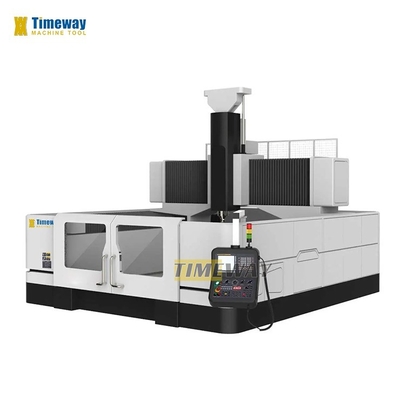 Máquina de fresado de portales CNC de alta precisión de 3 ejes con precisión de posicionamiento de 0,04 mm