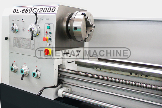 Velocidad del husillo 36-1600 rpm Máquina de tornillo de cama de brecha BL-500C para torneado universal de metales