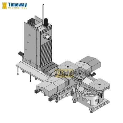 Mecanizado de metales Centro de mecanizado CNC horizontal con tamaño de mesa de 630x630mm en línea