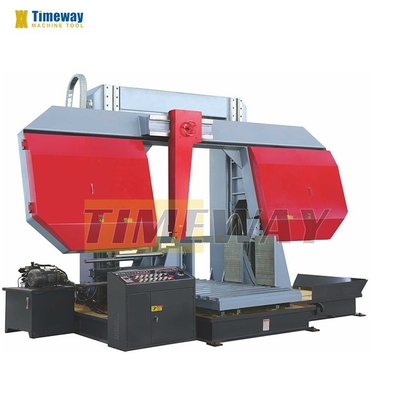 Capacidad de corte de 550 mm Máquina semiautomática de aserrar bandas metálicas con velocidad de hoja de 60 m/min