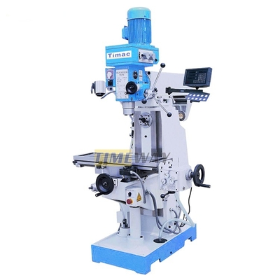 Máquina de fresado de perforación vertical con potencia del motor del husillo de 1,5 kW y recorrido de la mesa de 400 mm