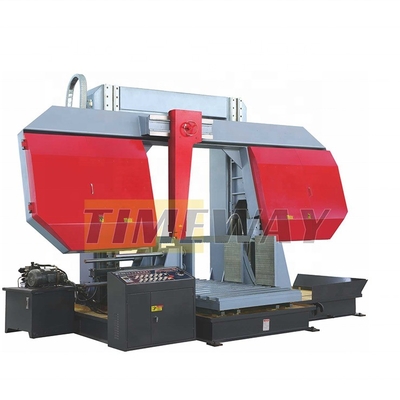 27/40/54/68/80m/min Velocidad de la hoja 2.2kw Aserradora horizontal de banda de metal para corte de precisión