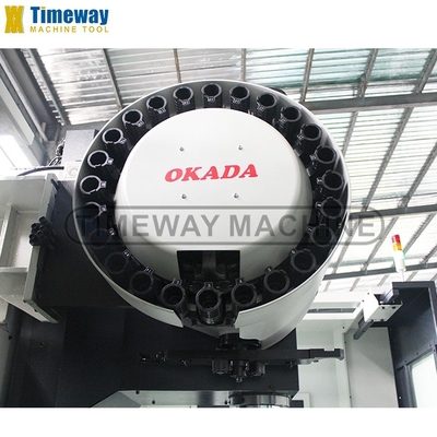 Mesa de trabajo Timeway 600x1300mm Centro de mecanizado vertical CNC con velocidad de husillo de 8000 Rpm