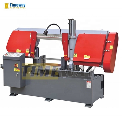 0.75kw Motor hidráulico semiautomático de doble columna de banda de sierra para el corte de precisión