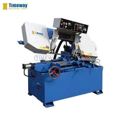 0.75kw Motor hidráulico semiautomático de doble columna de banda de sierra para el corte de precisión