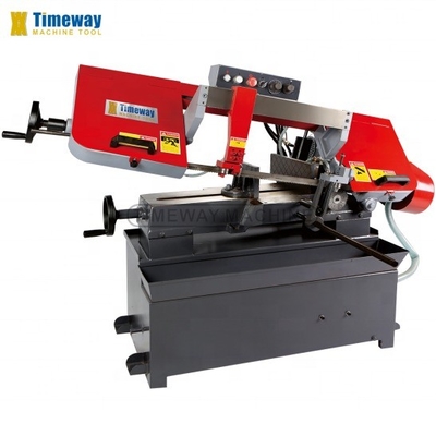 0.75kw Motor hidráulico semiautomático de doble columna de banda de sierra para el corte de precisión