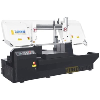 Máquina de aserrar bandas semiautomática con método de tensión manual de la hoja de la sierra