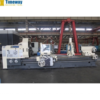 Mecanizado con el torno horizontal de trabajo pesado AL-1000B Max. longitud de la pieza de trabajo 12000mm