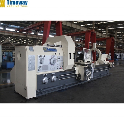 Mecanizado con el torno horizontal de trabajo pesado AL-1000B Max. longitud de la pieza de trabajo 12000mm