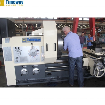 Mecanizado con el torno horizontal de trabajo pesado AL-1000B Max. longitud de la pieza de trabajo 12000mm