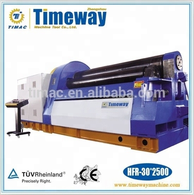 Máquina de laminado de placas de cuatro rodillos HFR-30*2500 con pre-doblaje y espesor máximo de 30 mm